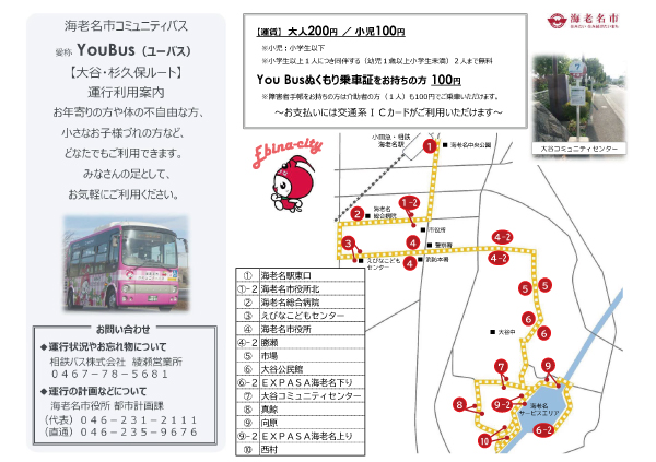 海老名市コミュニティバス運行利用案内